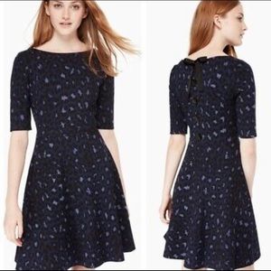 kate spade leopard ponte dress